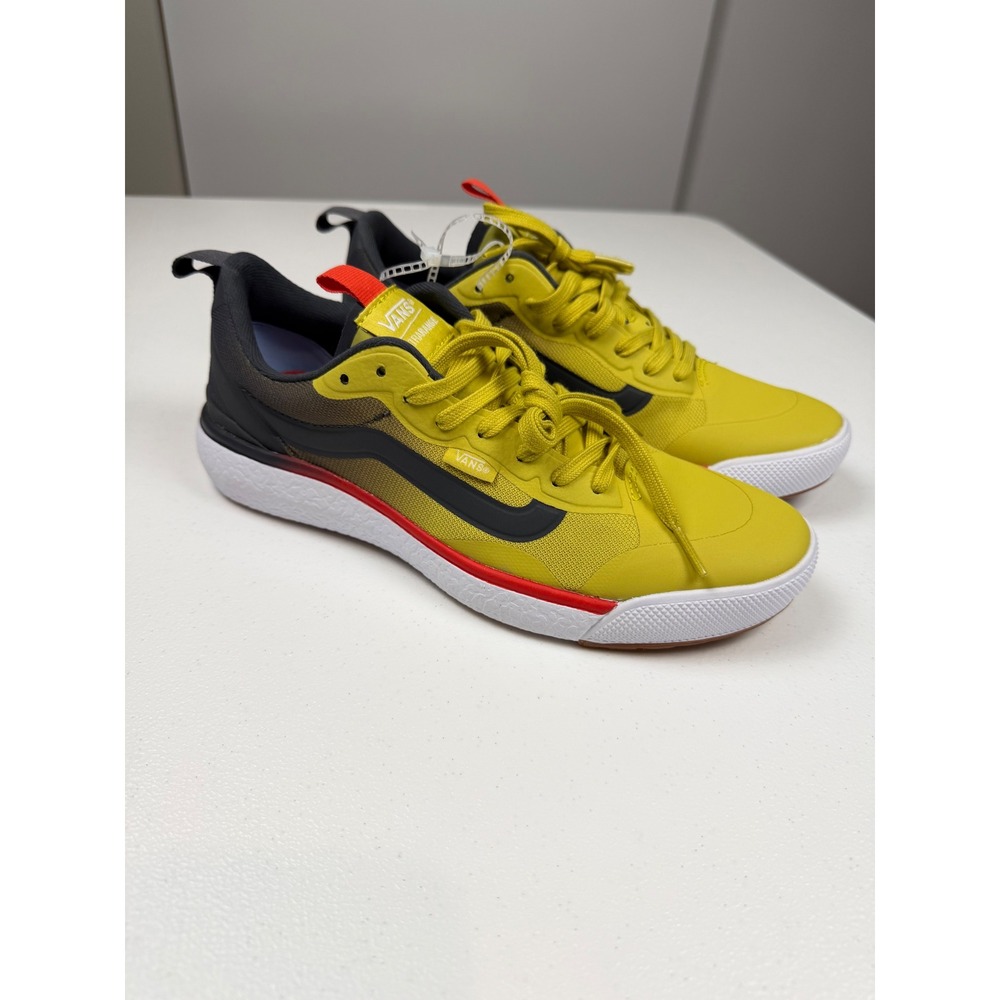 New Vans UltraRange EXO Mens 8 Sulphur Yellow Gray Red‎ Athletic Shoes Sneakers